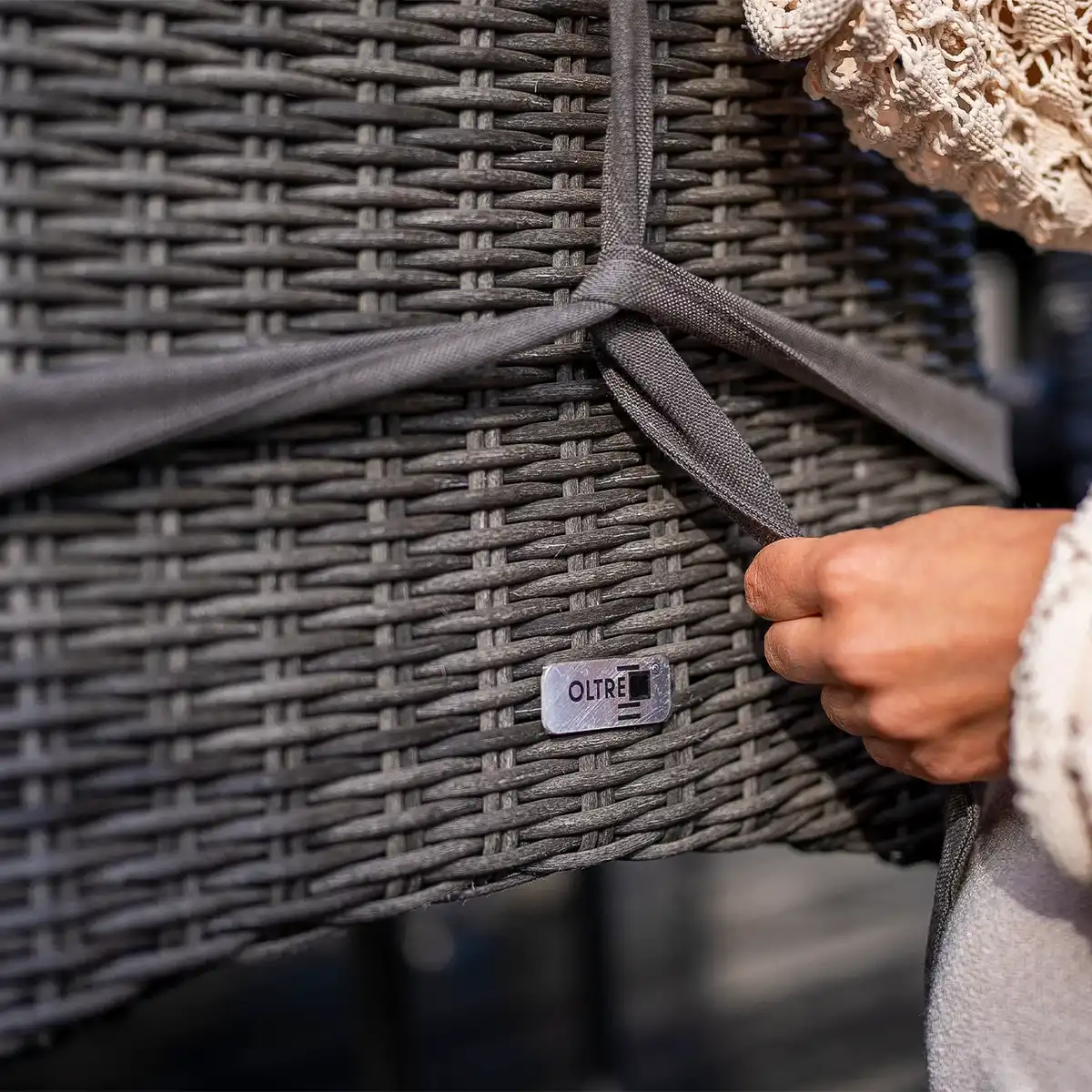 Krzesło ogrodowe TRAMONTO royal szare