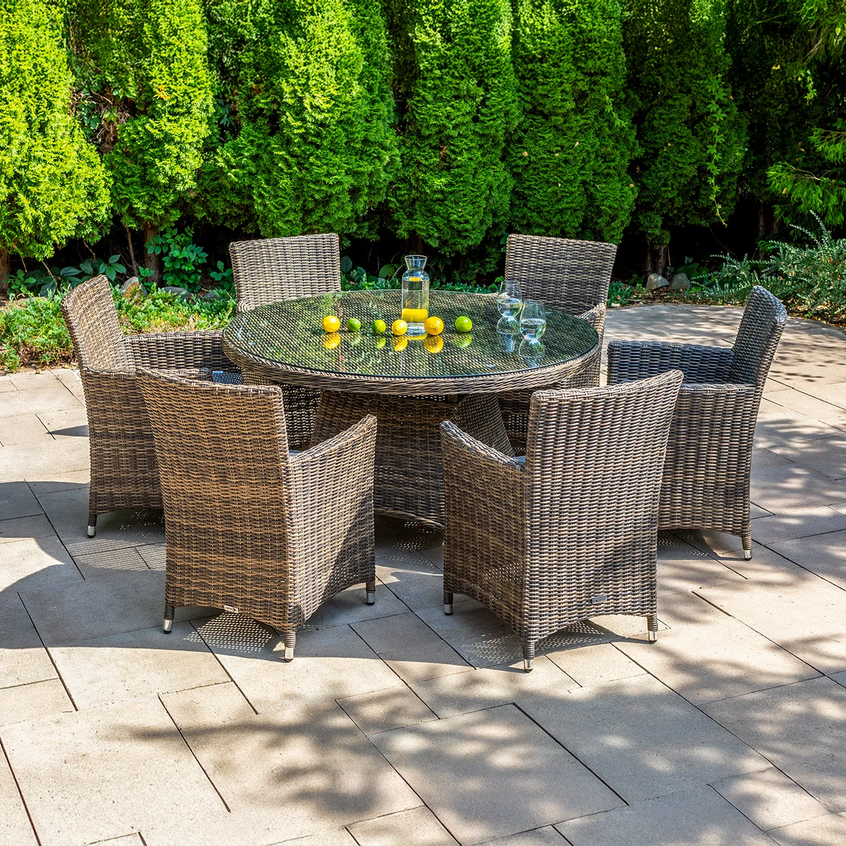 Stół ogrodowy RONDO 130cm royal piaskowy