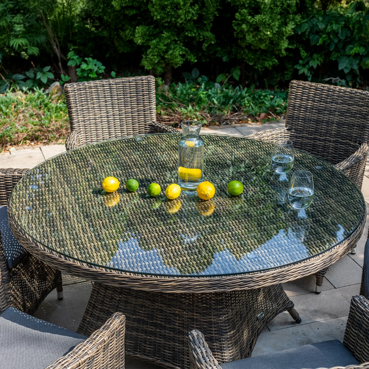 Stół ogrodowy RONDO 130cm royal piaskowy