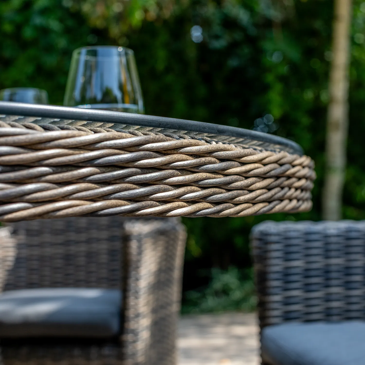 Stół ogrodowy RONDO 130cm royal piaskowy