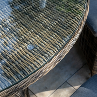 Stół ogrodowy RONDO 130cm royal piaskowy