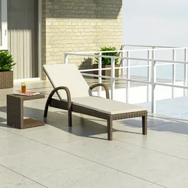 Leżak ogrodowy GRAZIA royal piaskowy