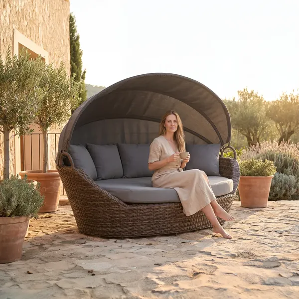 Sofa ogrodowa PORTOFINO royal piaskowa