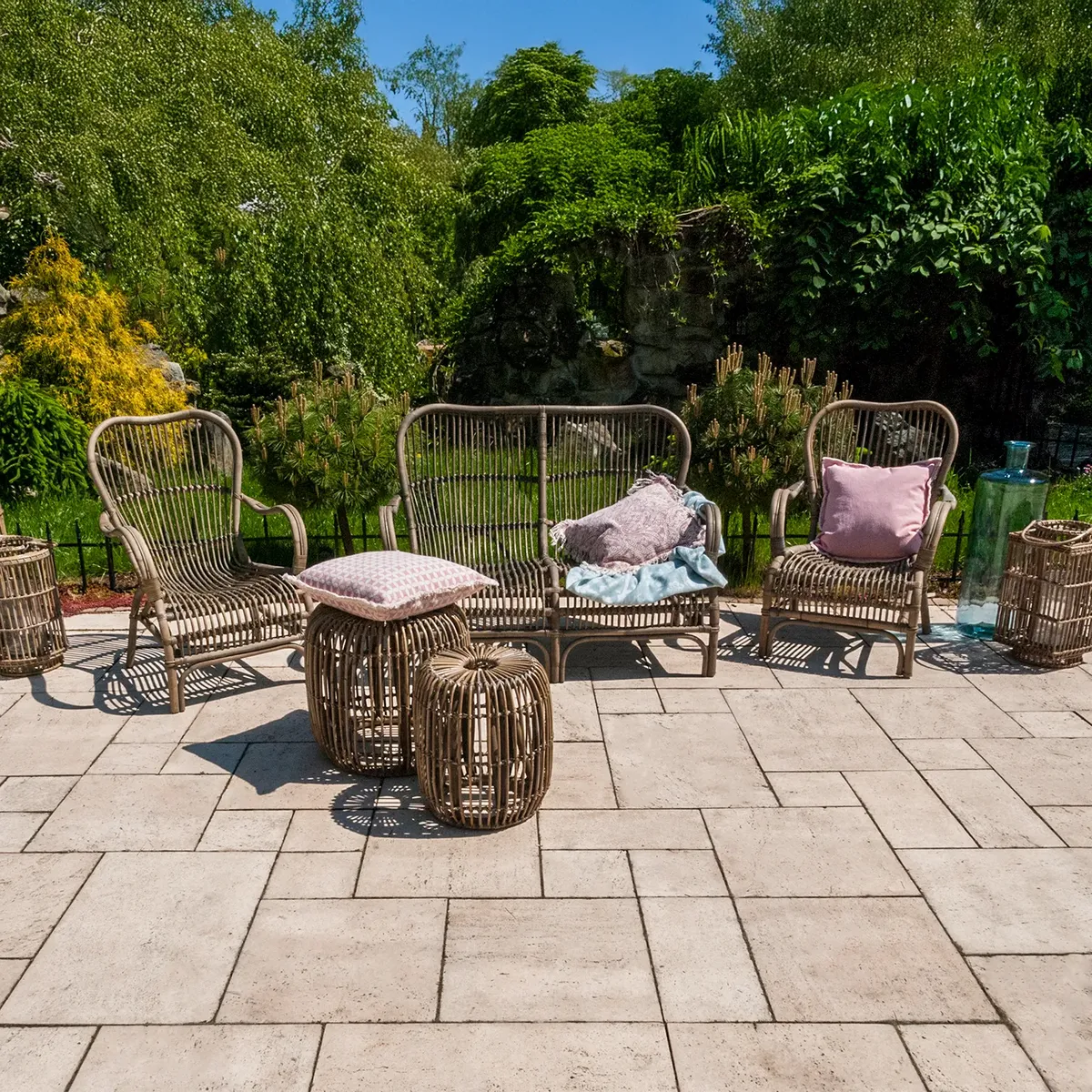 Sofa rattanowa CANNES naturalna