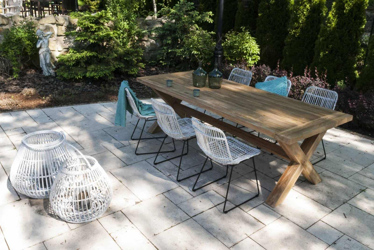 Lampion okrągły CAEN ⌀69cm x wys. 59cm biały przecierany