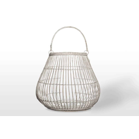 Lampion okrągły CAEN ⌀69cm x wys. 59cm biały przecierany