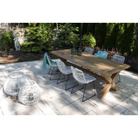 Lampion okrągły CAEN ⌀69cm x wys. 59cm biały przecierany