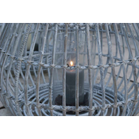 Lampion okrągły CAEN ⌀69cm x wys. 59cm biały przecierany