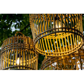 Lampa bambusowa TOULOUSE ⌀41cm x wys. 47cm naturalna