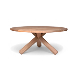 Stół ogrodowy teak BORDEAUX ⌀170cm
