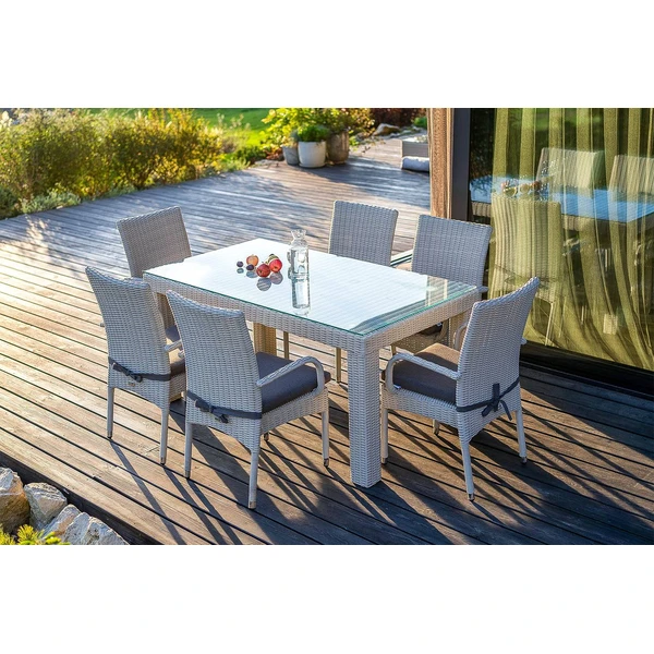 Meble ogrodowe RAPALLO 160cm royal białe