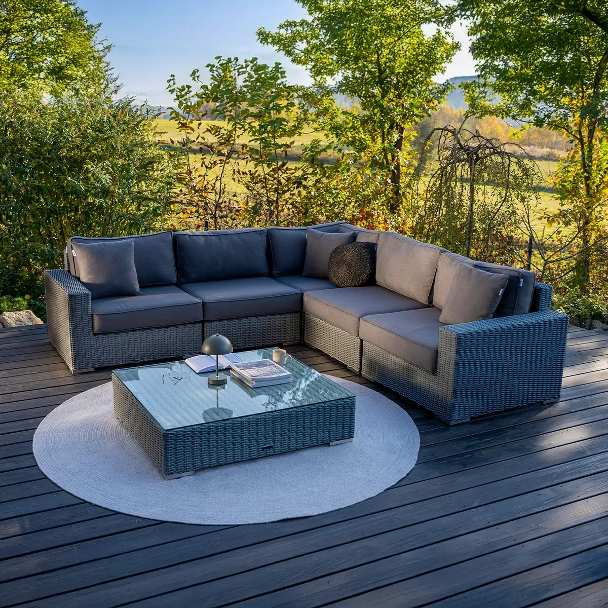 Meble ogrodowe MILANO II royal szare