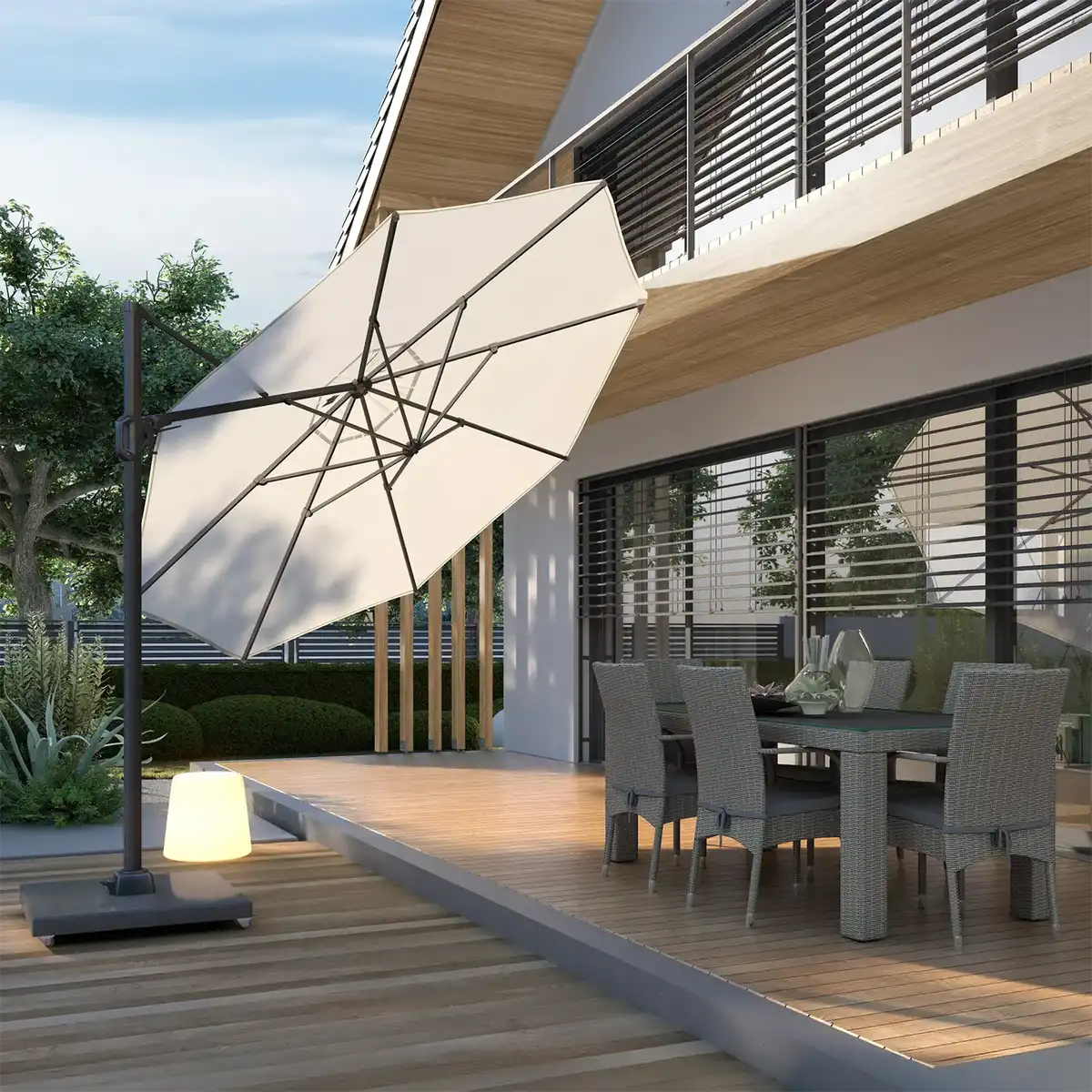 Parasol ogrodowy ​​​​​​Challenger T² Premium Ø3.5m