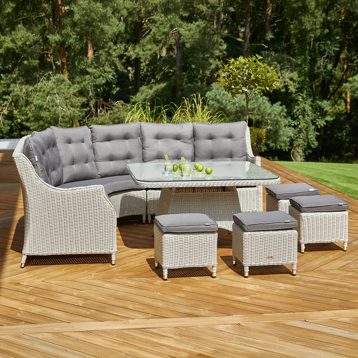 Zestaw mebli ogrodowych SIENA royal biały