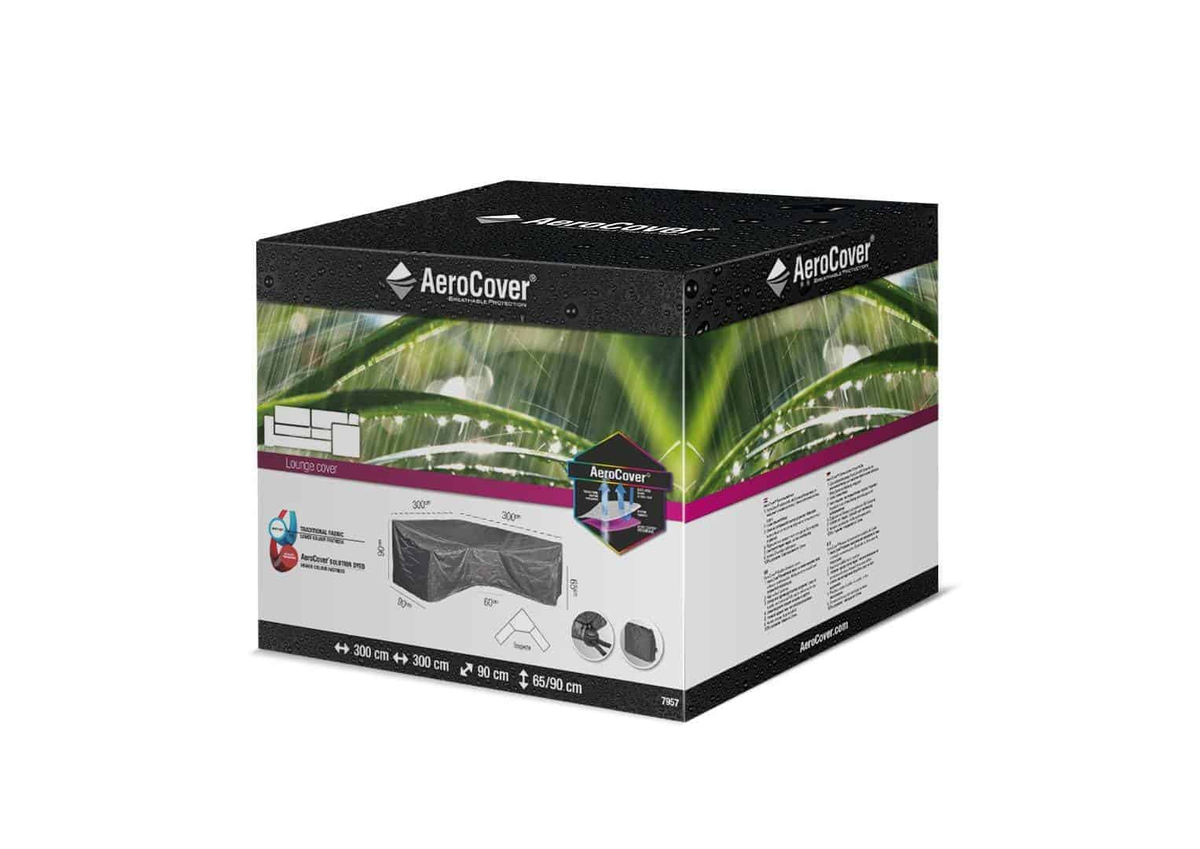 Pokrowiec ogrodowy w kształcie „L” 300x300x90cm 7957