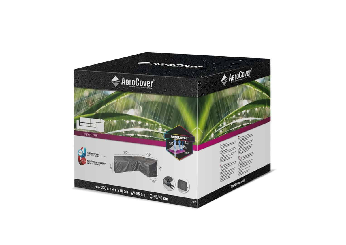 Pokrowiec ogrodowy w kształcie „L” PRAWY 270x210x85x65-90 7991