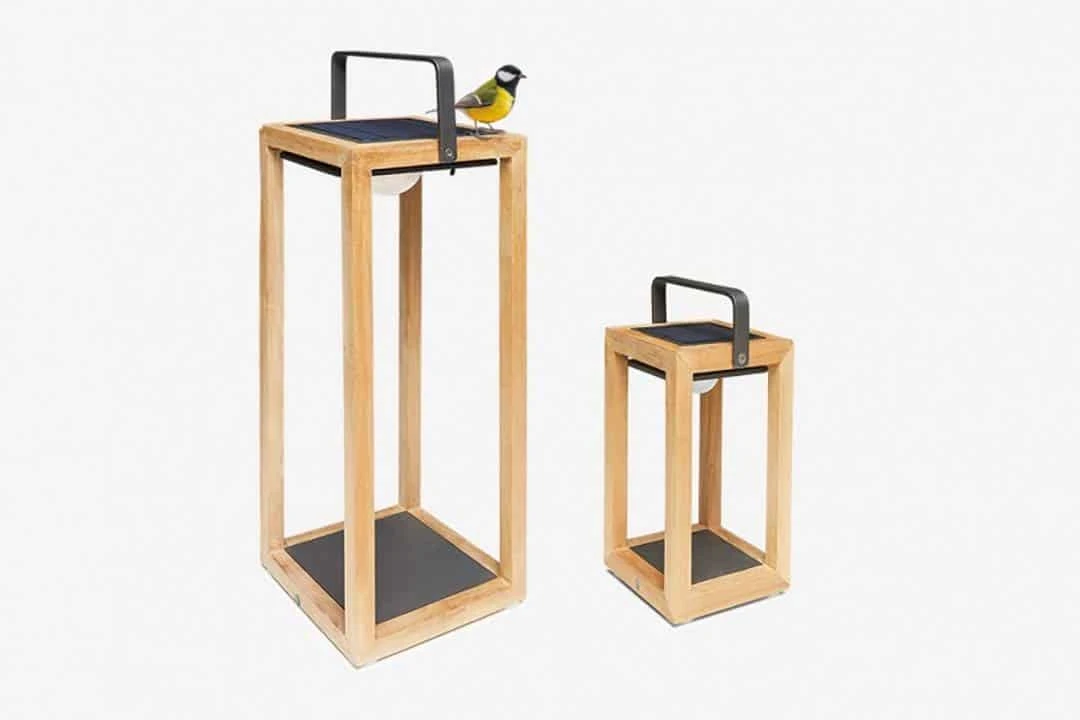 Lampa solarna Mr. Solar Tom teak antracyt 15x15x26cm
