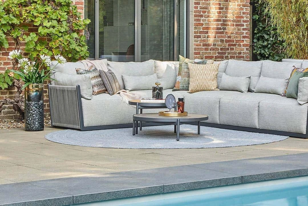 Dywan zewnętrzny Veneto 300x300cm żółty