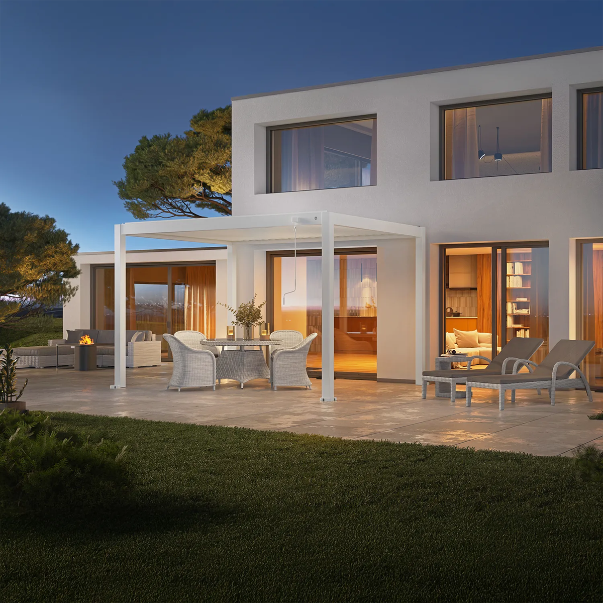 Manualne zadaszenie tarasu PERARA 3x4m