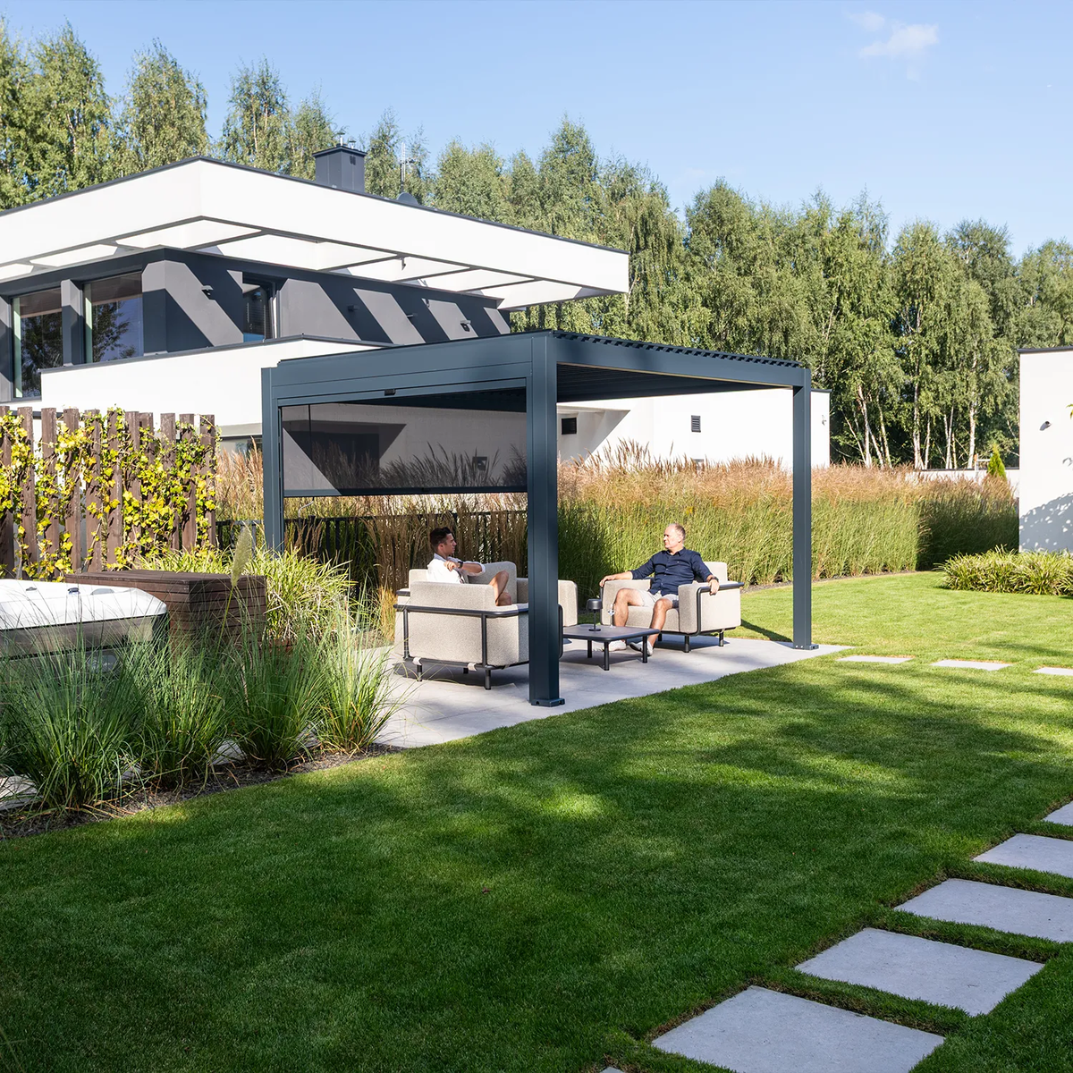 Manualne zadaszenie tarasu PERARA 3x4m