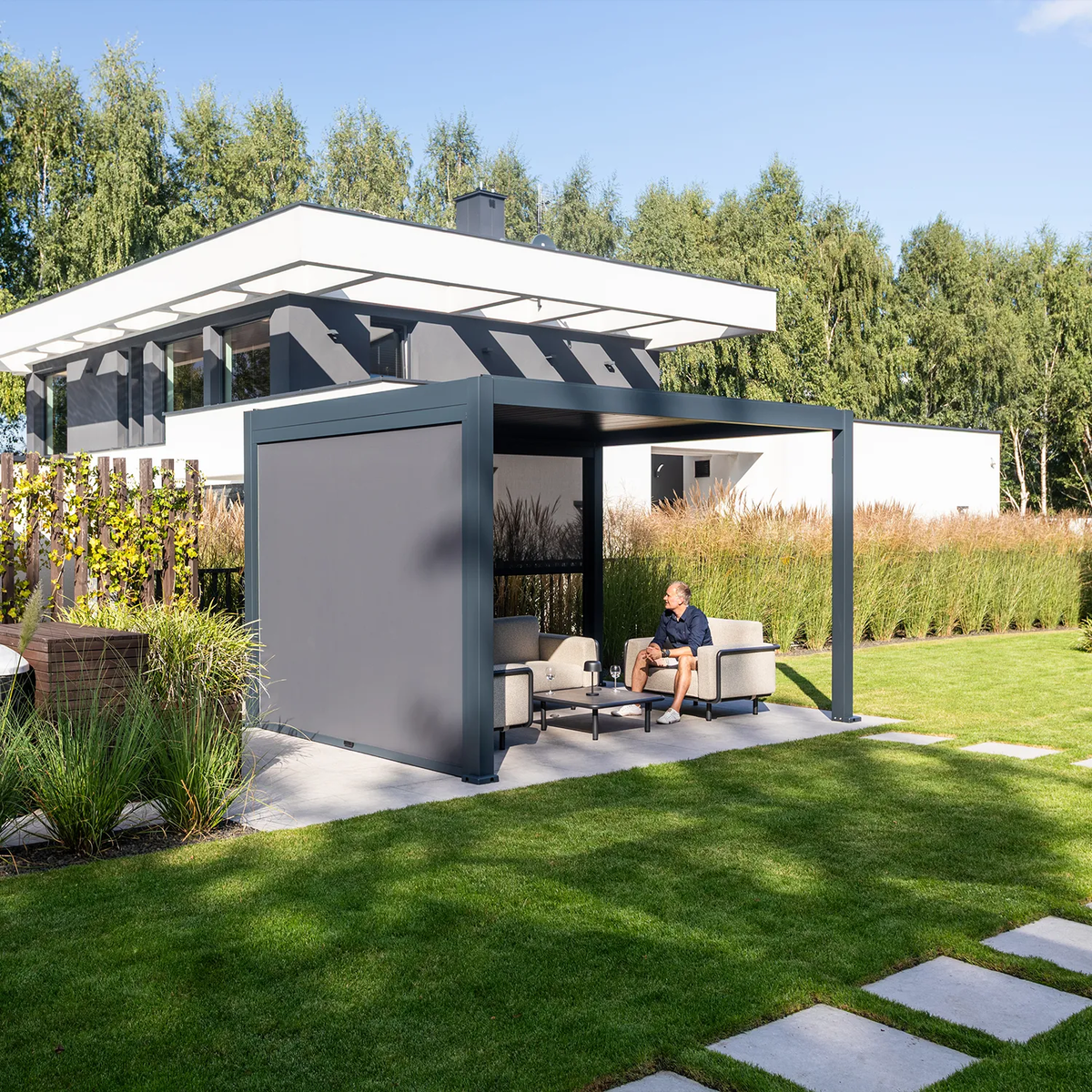 Manualne zadaszenie tarasu PERARA 3x4m