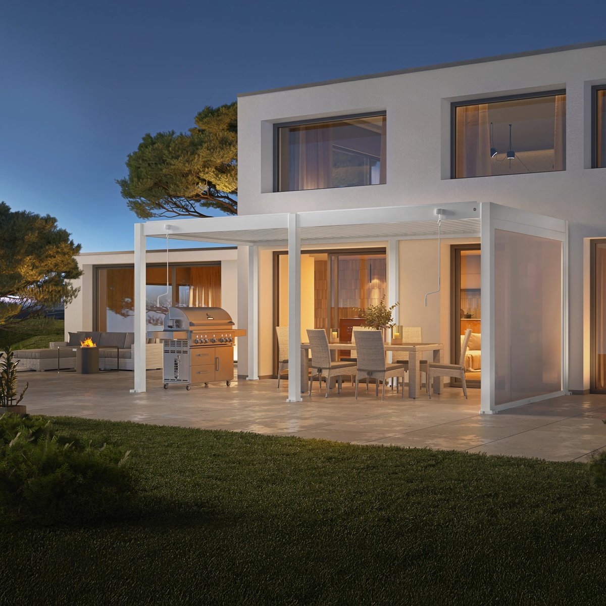 Manualne zadaszenie tarasu PERARA 3x6m