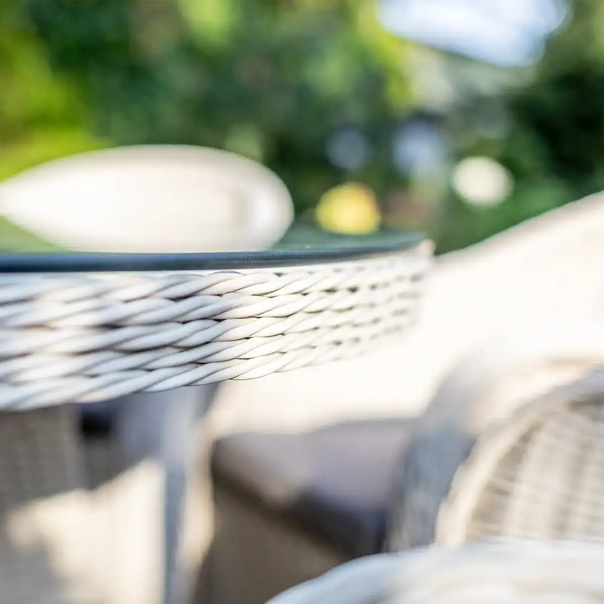 Meble ogrodowe RONDO ø180 royal białe