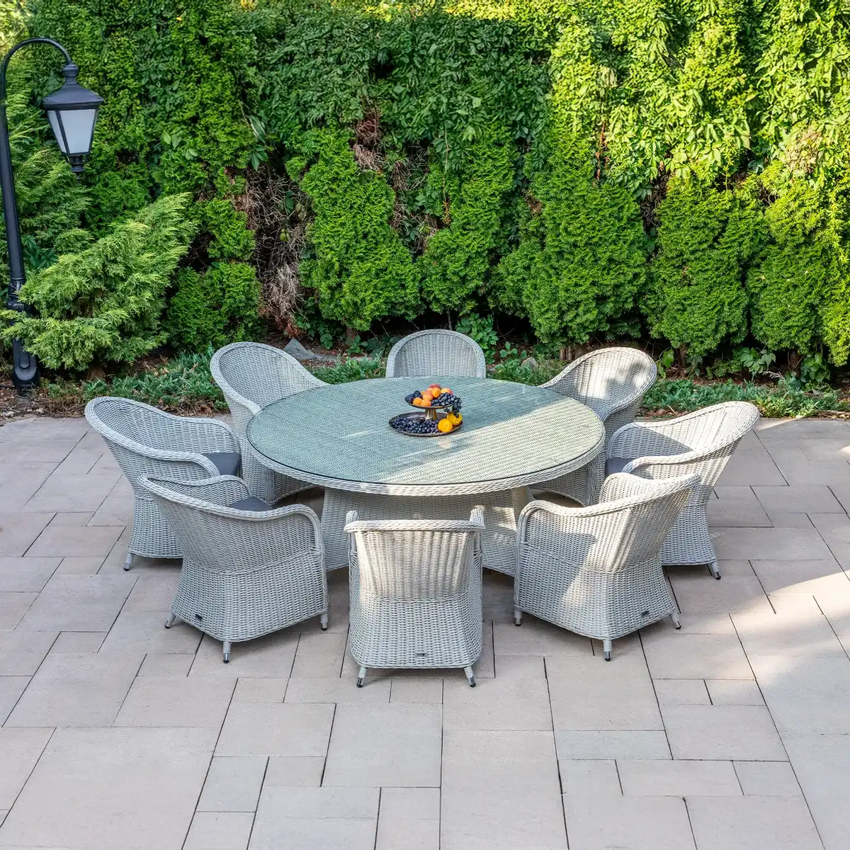 Meble ogrodowe RONDO ø180 royal białe