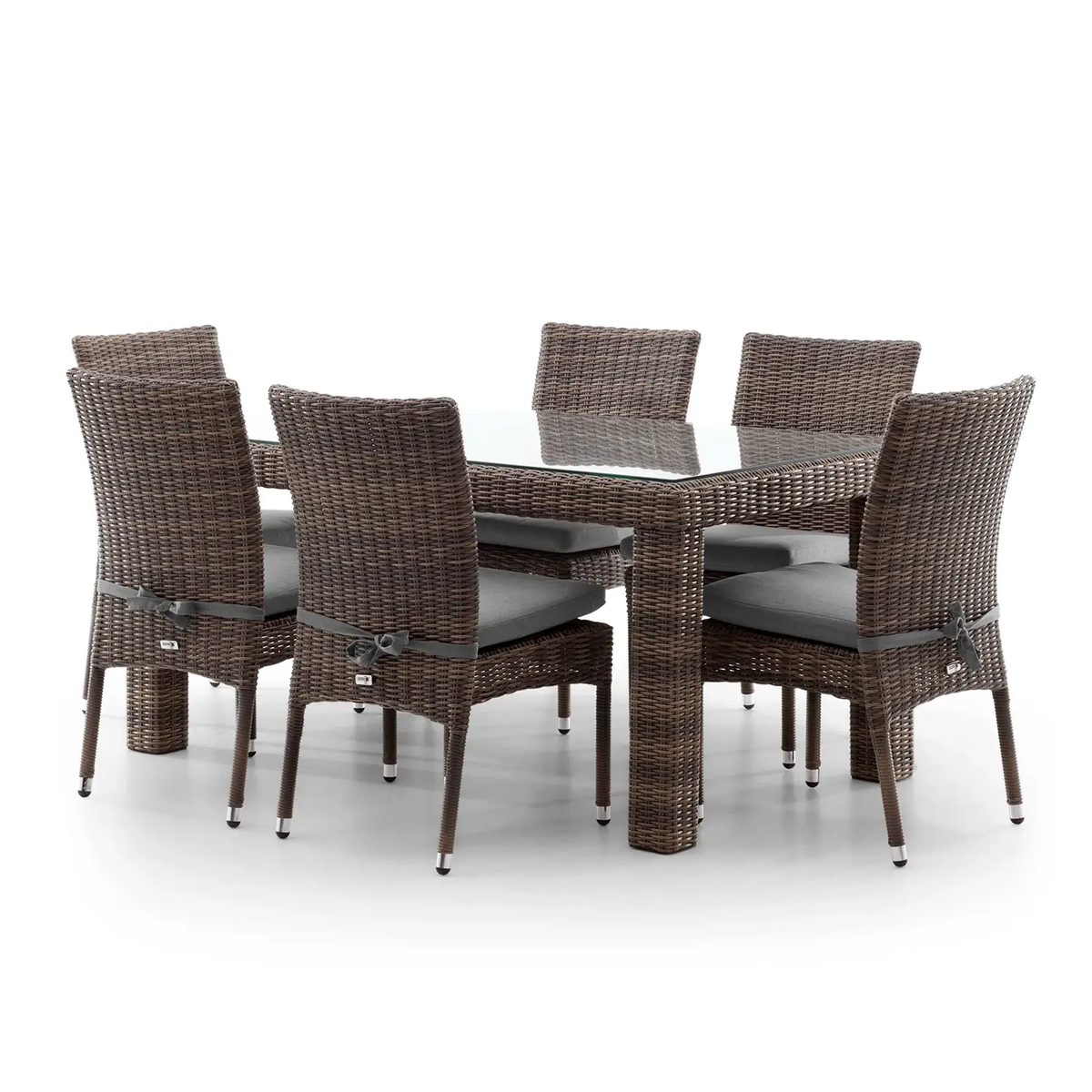 Meble ogrodowe jadalniane RAPALLO 160cm royal piaskowe