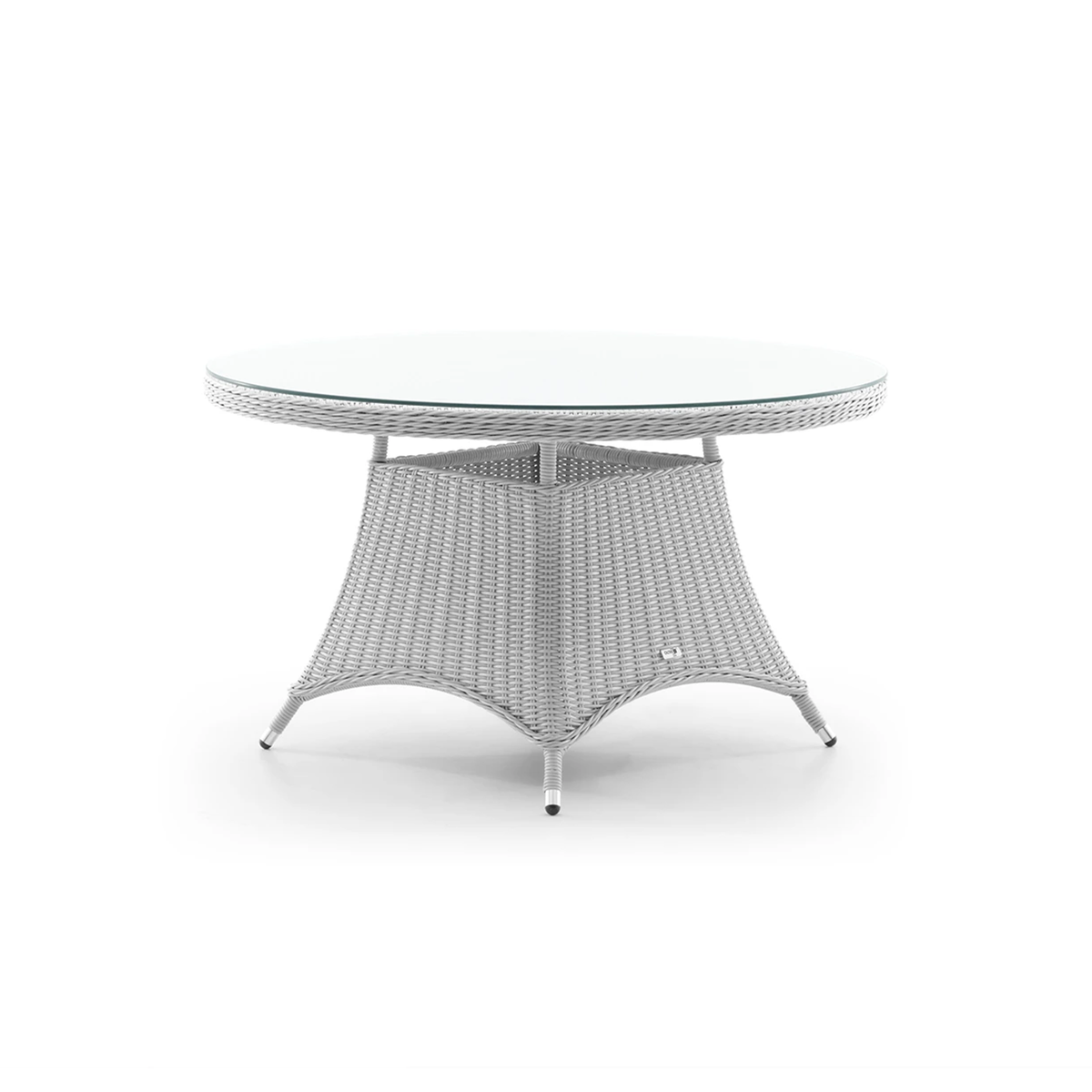 Stół ogrodowy RONDO 130cm royal biały