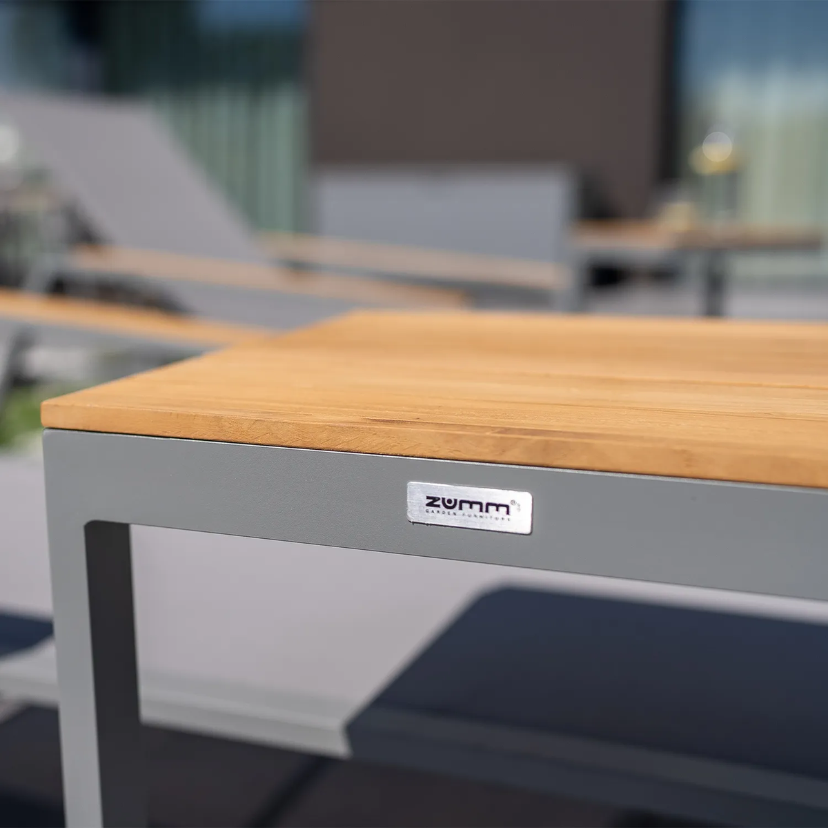 Stolik ogrodowy GRENADA teak szary