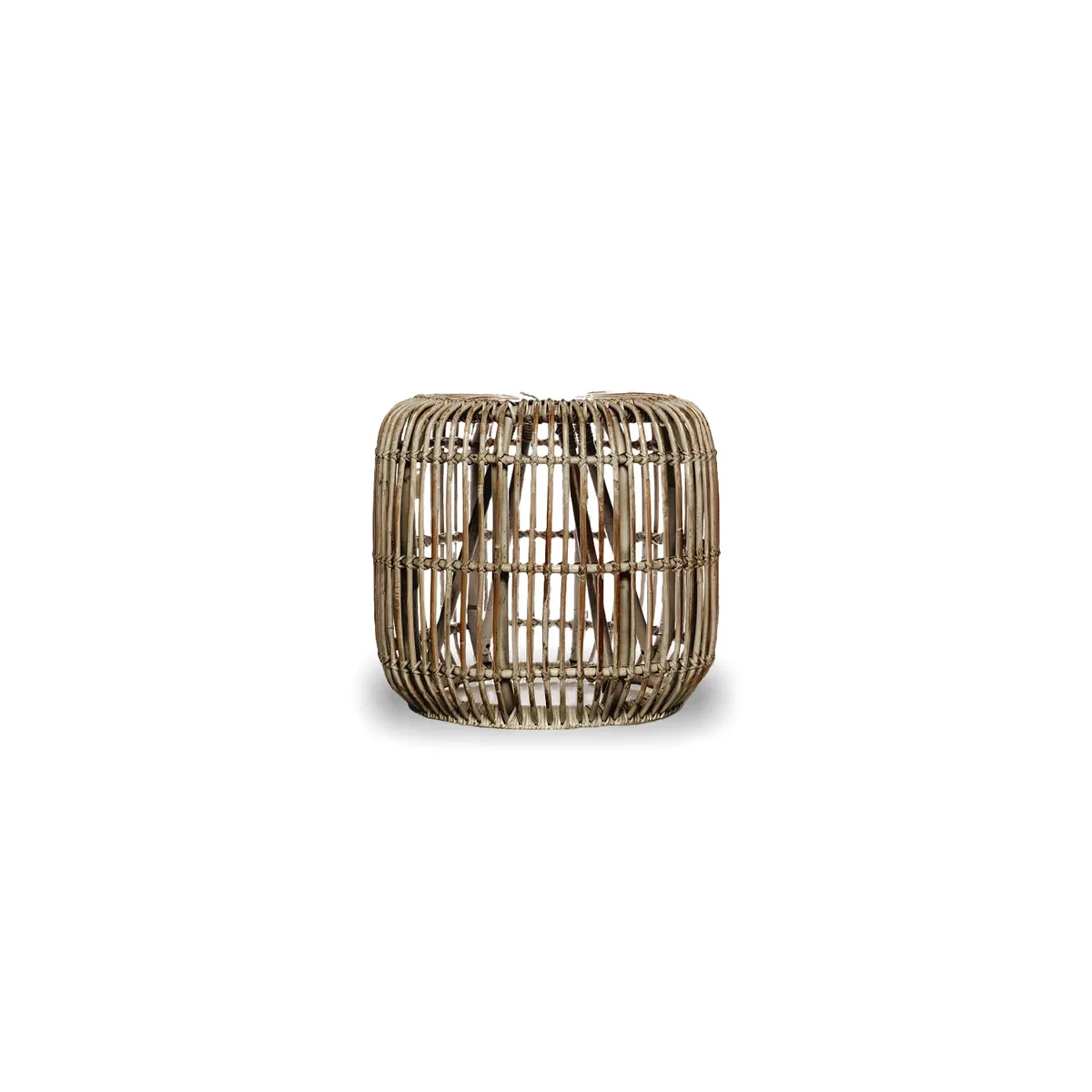 Stolik / puf rattanowy CANNES 52 cm naturalny