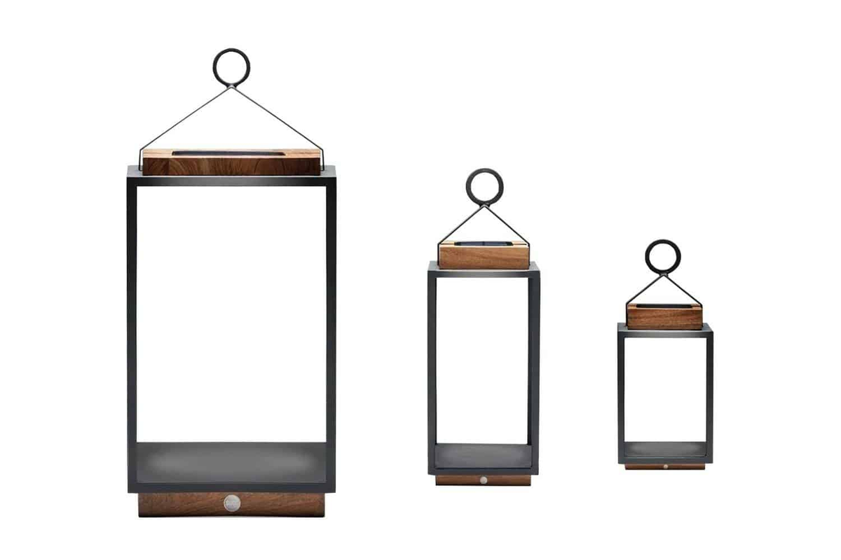 Lampa solarna Mrs. Solar Coco teak antracyt M
