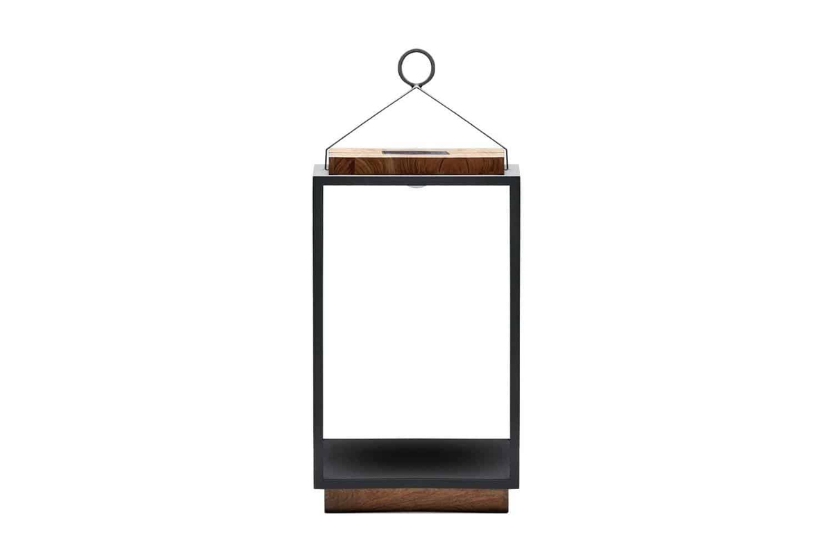 Lampa solarna Mrs. Solar Coco teak antracyt XL