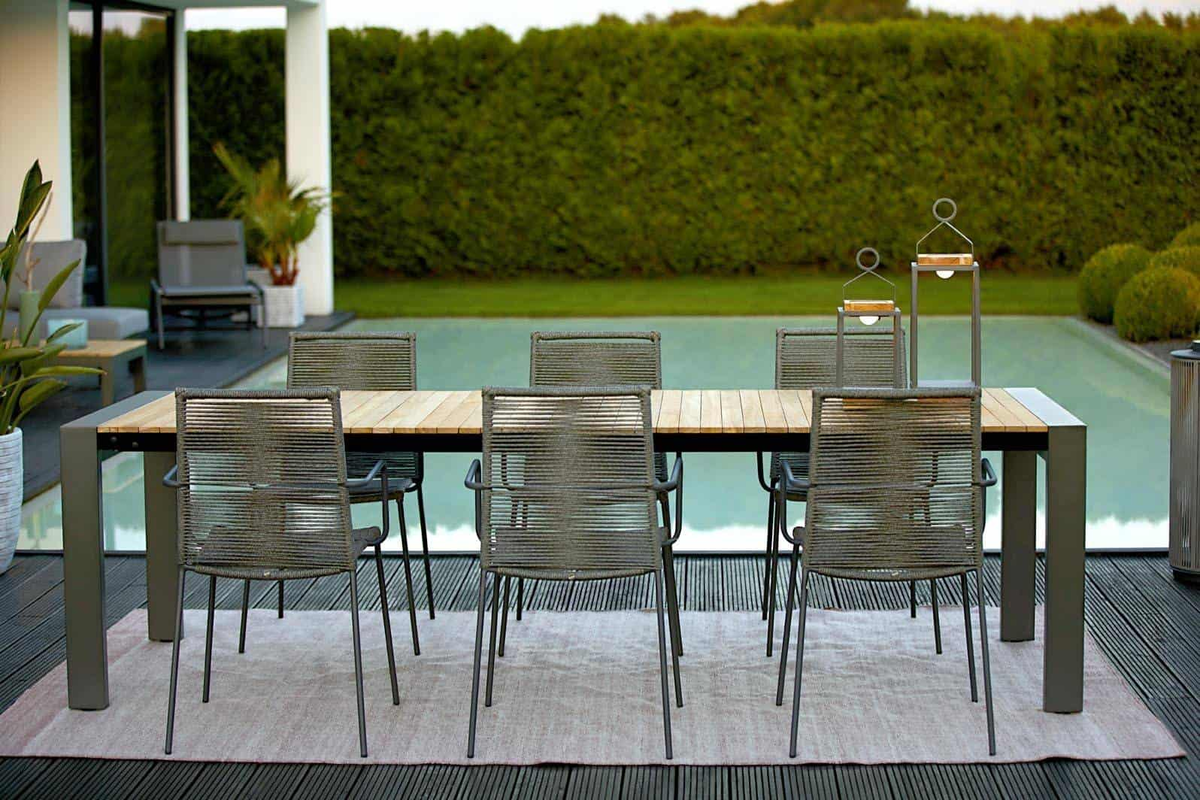 Lampa solarna Mrs. Solar Coco teak antracyt XL