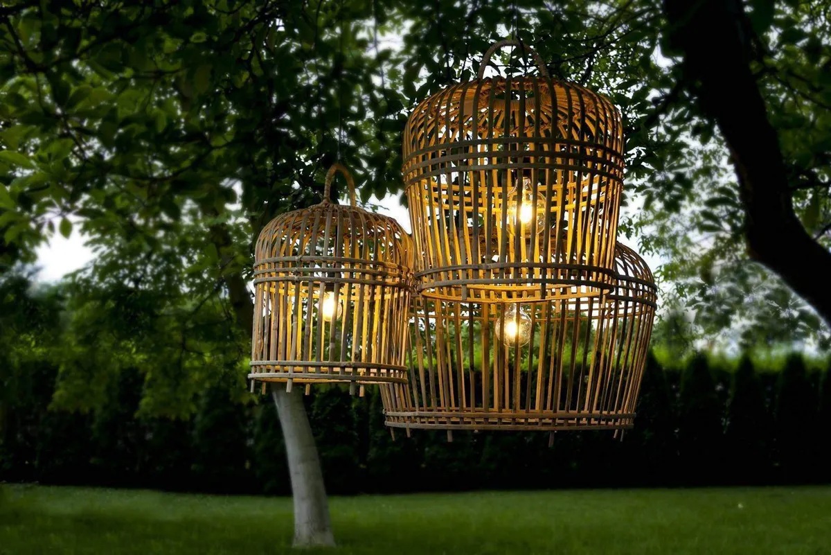 Lampa bambusowa TOULOUSE ⌀54cm x wys. 54cm naturalna