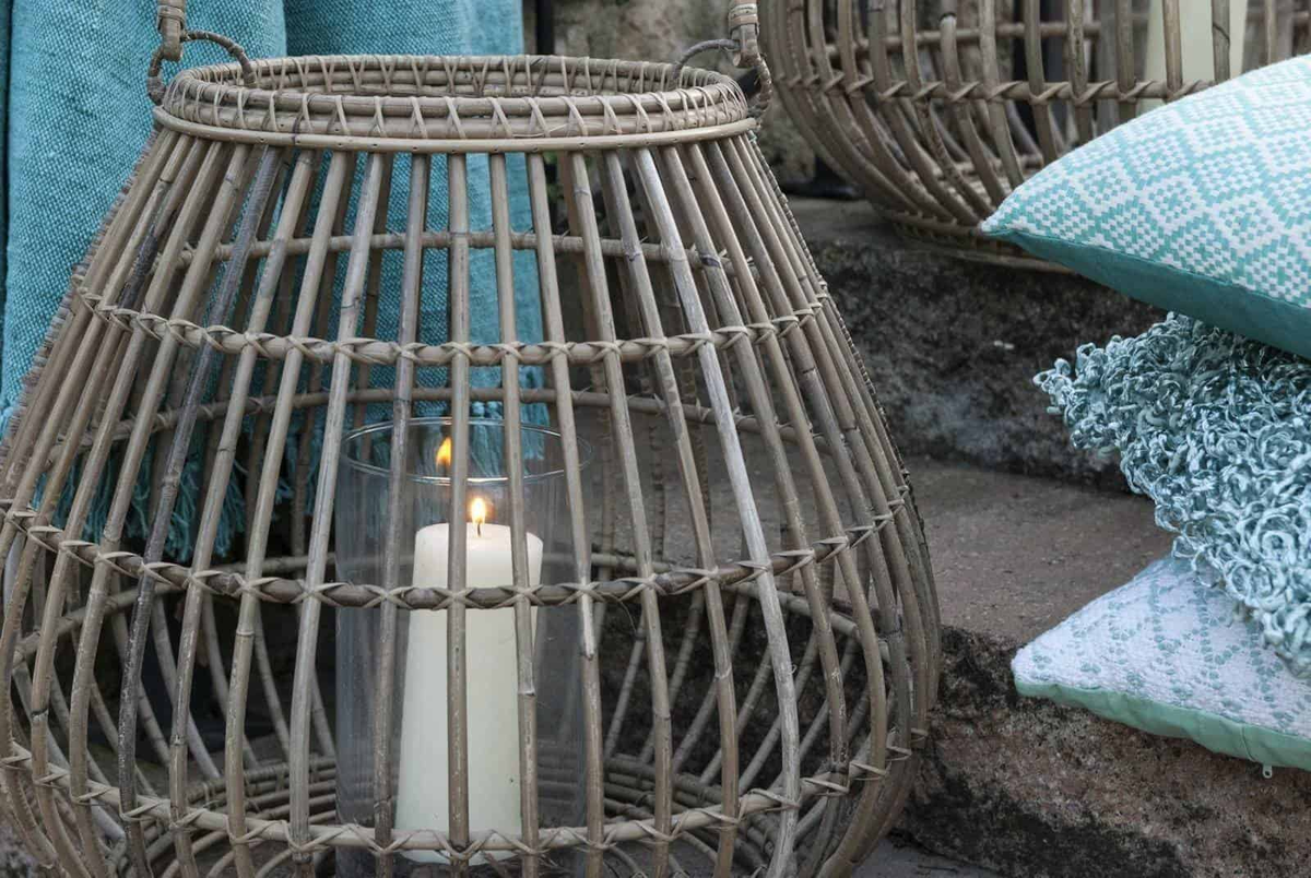 Lampion okrągły CAEN ⌀54cm x wys. 48cm naturalny
