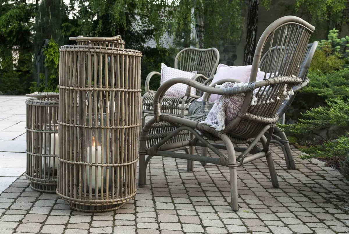 Lampion okrągły EMILION ⌀30cm x wys. 50cm naturalny