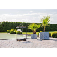 Lampa solarna Mrs. Solar Coco teak antracyt M