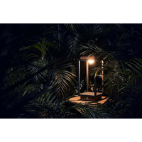 Lampa solarna Mrs. Solar Coco teak antracyt S