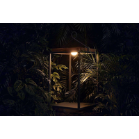 Lampa solarna Mrs. Solar Coco teak antracyt XL