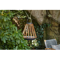 Lampa solarna Mrs. Solar Kate teak antracyt M