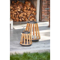 Lampa solarna Mrs. Solar Kate teak antracyt M