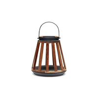 Lampa solarna Mrs. Solar Kate teak antracyt S