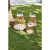 Lampa solarna Mrs. Solar Kate teak biała M