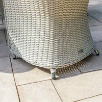 Meble ogrodowe FILIP II ø90 royal białe + Fotel DOLCE VITA II royal biały