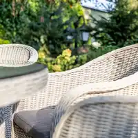 Meble ogrodowe RONDO ø180 royal białe