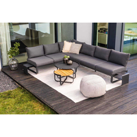 Puf ogrodowy kwadratowy Arezzo szary