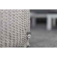 Puf ogrodowy kwadratowy Arezzo szary