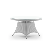 Stół ogrodowy RONDO 130cm royal biały
